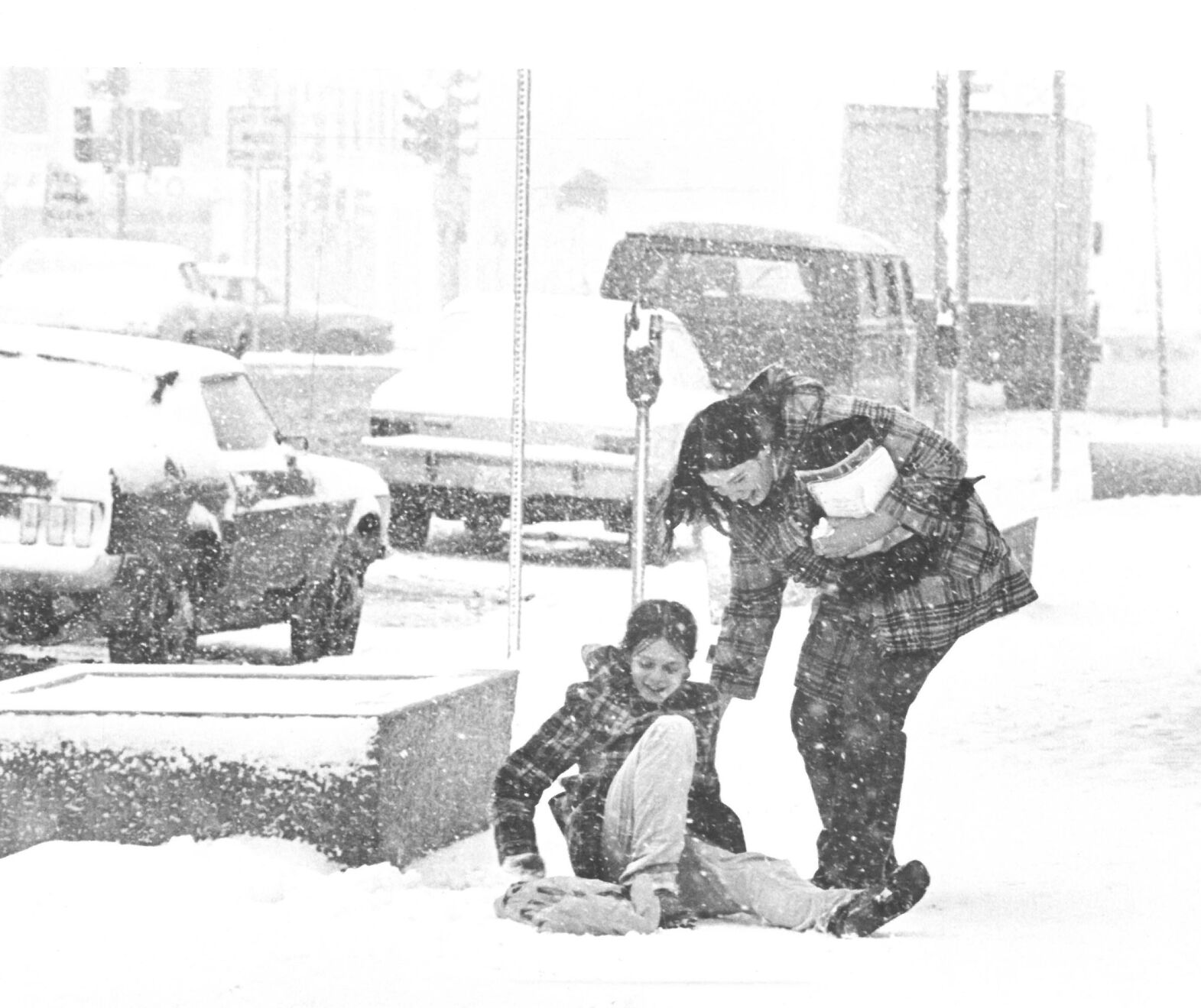 Slippery sidewalks
